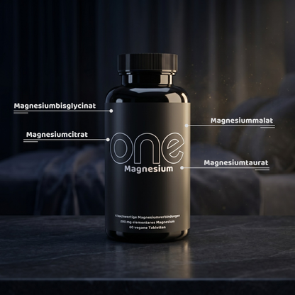 ONE Magnesium Komplex – 4 Formen mit Hoher Bioverfügbarkeit – 60 Kapseln