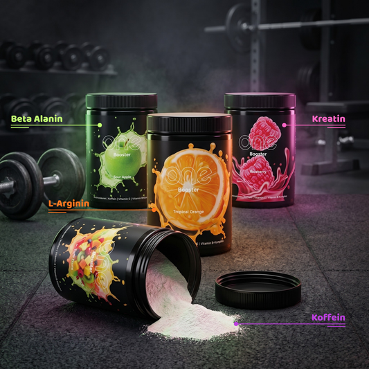 ONE Pre-Workout Booster – mit Koffein & Aminosäuren – 520g Dose (80 Portionen)