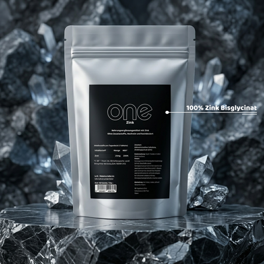 ONE Supplements Zink Bisglycinat 25mg – Magenschonend & Rein – 500 Tabletten