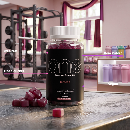 ONE Kreatin Gummies – 3000mg Kreatin Monohydrat – Muskelaufbau & Kraft – 90 Stück